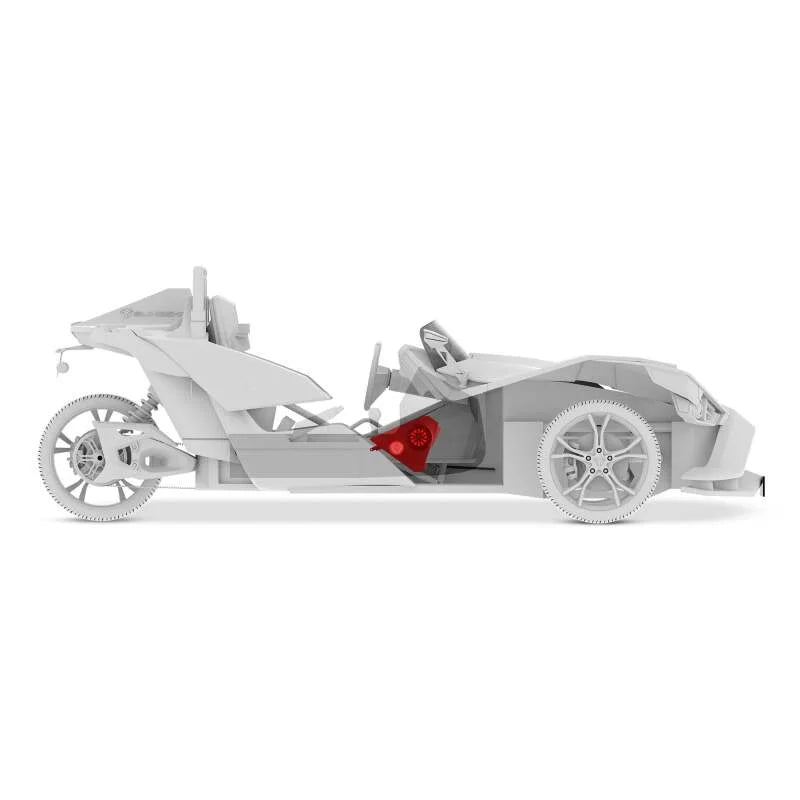 DS18 2015+ Polaris Slingshot Front Panel Enclosure Fits 2x 6.5in & 2x 3.8in Speakers (Not Included) - Additional View 10