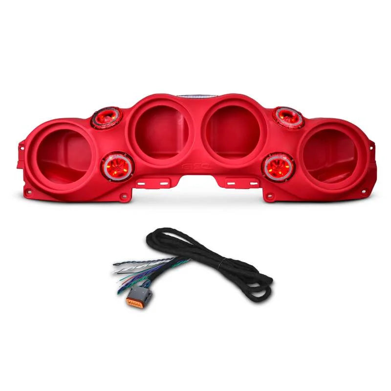 DS18 2018-23 Jeep JL/JLU/JT Soundbar Fits 4 x 8in Speakers (Not Included)- Red - Additional View 6