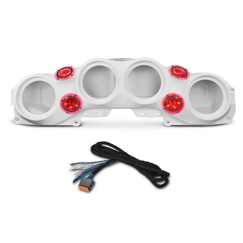 DS18 2018-23 Jeep JL/JLU/JT Soundbar System Fits 4 x 8in Speakers (Not Included)- White - Additional View 5