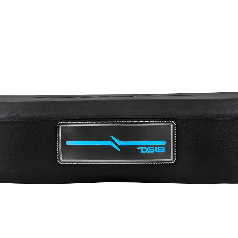 DS18 2024+ JL/JLU/JT Overhead Soundbar Enclosure Fits 4 x 8in Speakers-Black (Speakers not Included) - Side View