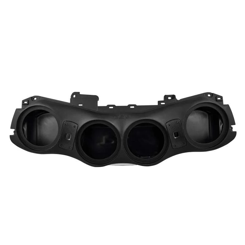 DS18 2024+ JL/JLU/JT Overhead Soundbar Enclosure Fits 4 x 8in Speakers-Black (Speakers not Included) - Installation View