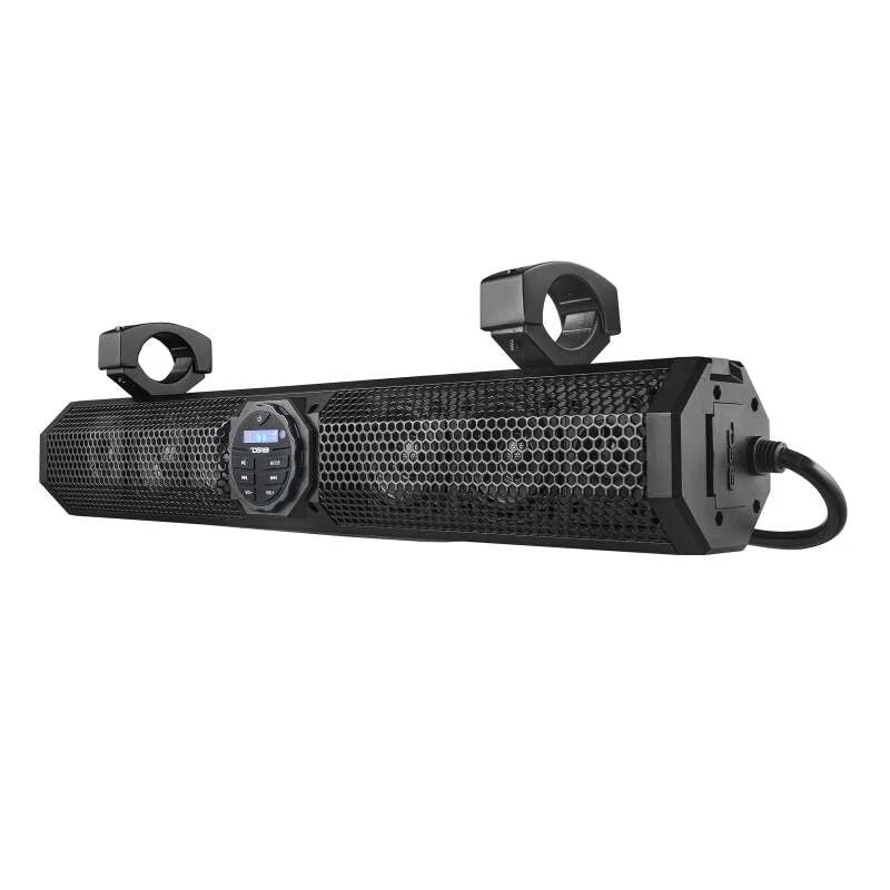 DS18 24in Soundbar 6 Speakers Amplified Bluetooth USB & AUX Ports 100 Watts RMS - Side View