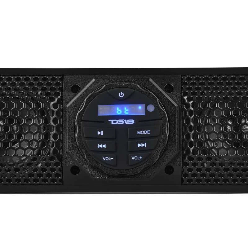 DS18 24in Soundbar 6 Speakers Amplified Bluetooth USB & AUX Ports 100 Watts RMS - Back View