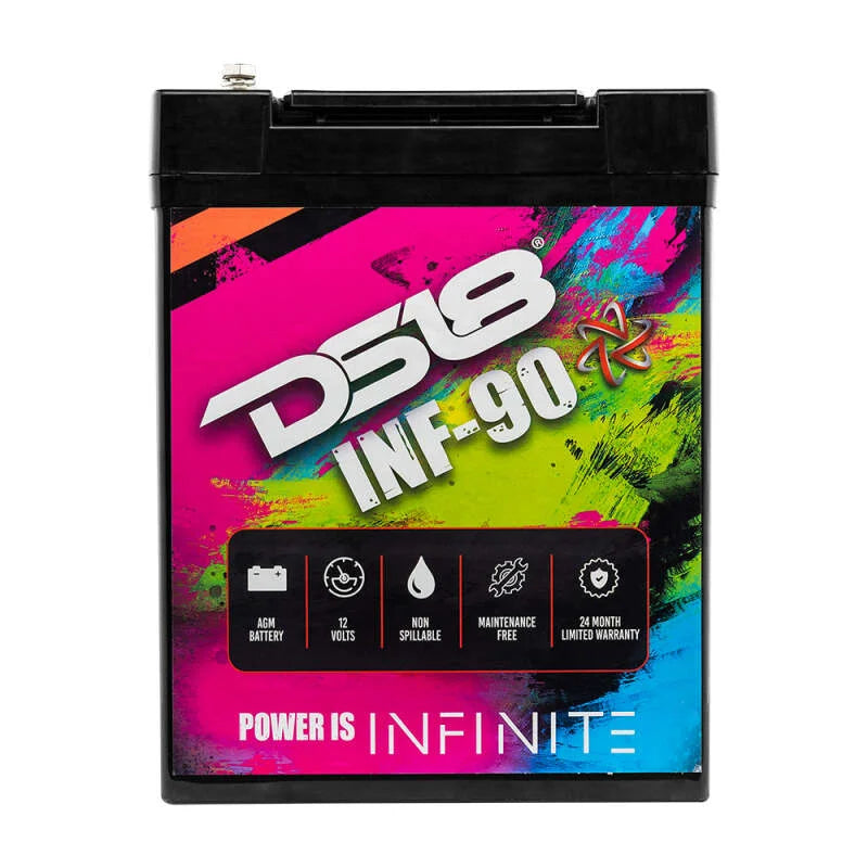 DS18 2500 Watts 90 AH Infinite AGM Power Cell Battery - Side View