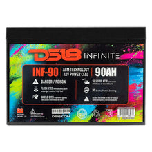 Load image into Gallery viewer, DS18 2500 Watts 90 AH Infinite AGM Power Cell Battery - Back View