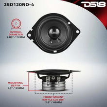 Load image into Gallery viewer, DS18 2.5in 60 Watts RMS 4 ohm Neodymium Full Range OEM Dashboard Loudspeakers - Additional View 6