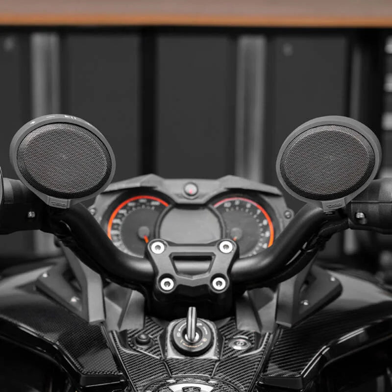 DS18 2.5in Handlebar Mount Speakers Full-Range Amplified Class D USB Port Water Resistant - Additional View 7