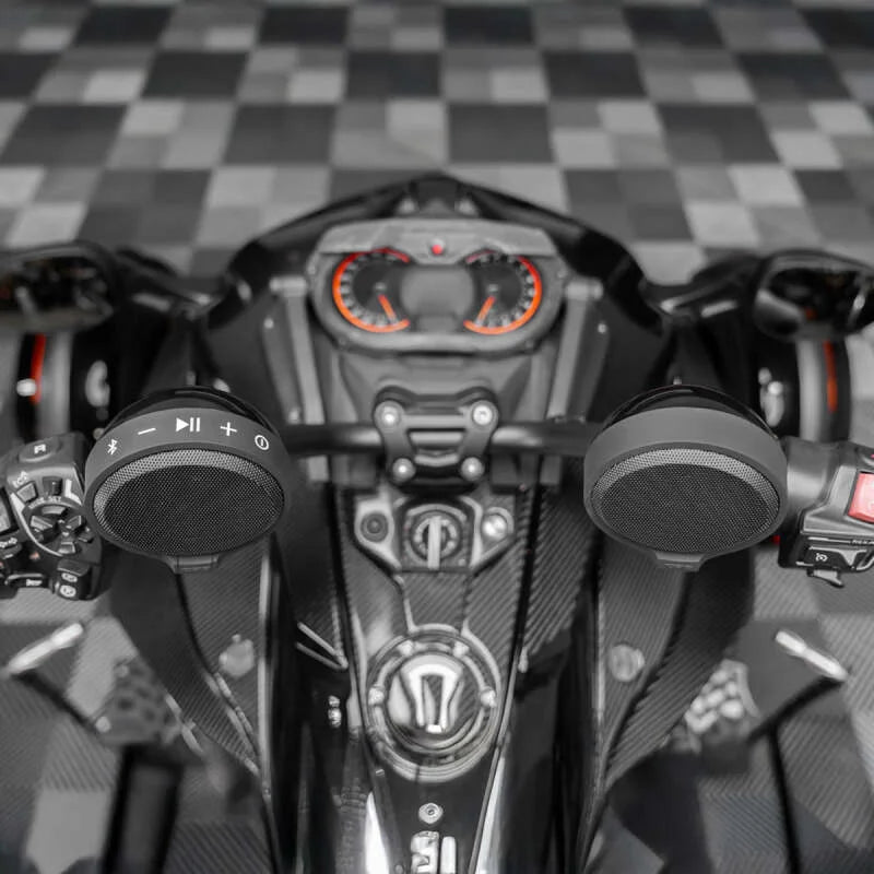 DS18 2.5in Handlebar Mount Speakers Full-Range Amplified Class D USB Port Water Resistant - Additional View 8