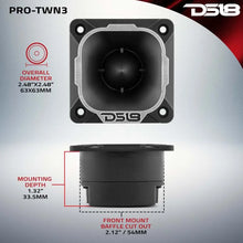 Load image into Gallery viewer, DS18 2.5in High Compression Neodymium Tweeter 125 Watts RMS 1in Pen Vc 4 ohm - Side View