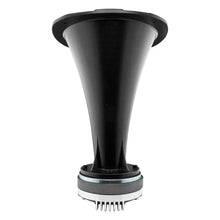 Load image into Gallery viewer, DS18 2in Long Bolt-On Throat Horn 27 Degree 10.84in Depth Black Aluminum - Side View