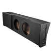 Load image into Gallery viewer, DS18 2x 10in Shallow Down Firing Underseat Ported Box Subwoofer Enclosure Black Spray Paint Finish - Additional View 6