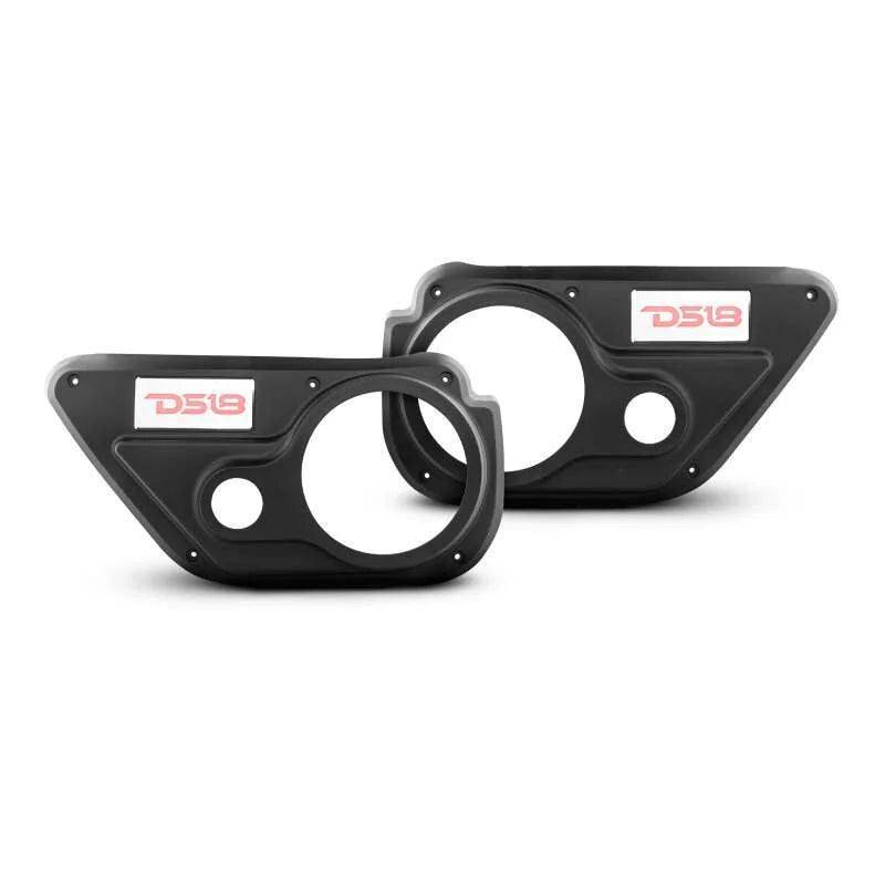 DS18 2x 6.5in Speakers And 2x 1.71in Tweeters Back Door Panels fits Jeep Wrangler Jlu, Gladiator Jt - Side View