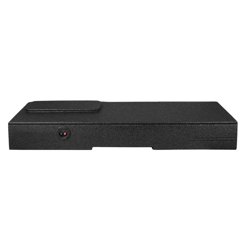 DS18 2x 8in Forward Firing Underseat Ported Box Subwoofer Enclosure Black Liner- Chevy/GMC/Ford - Back View