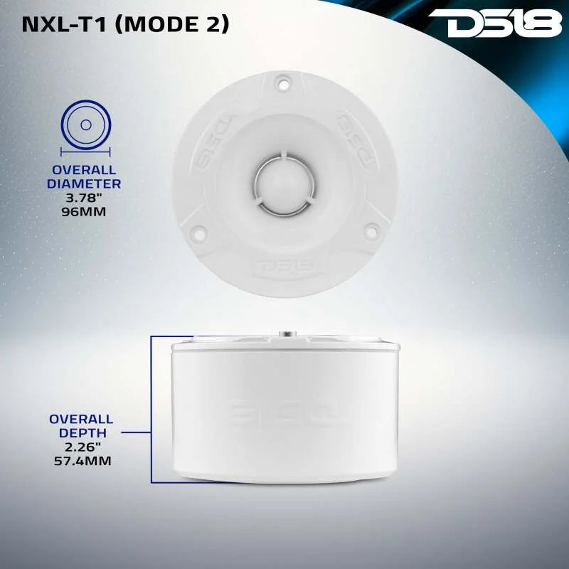 DS18 3.8in 120 Watts RMS 4 ohm 1in Aluminum Vc Super Bullet Tweeter - Installation View