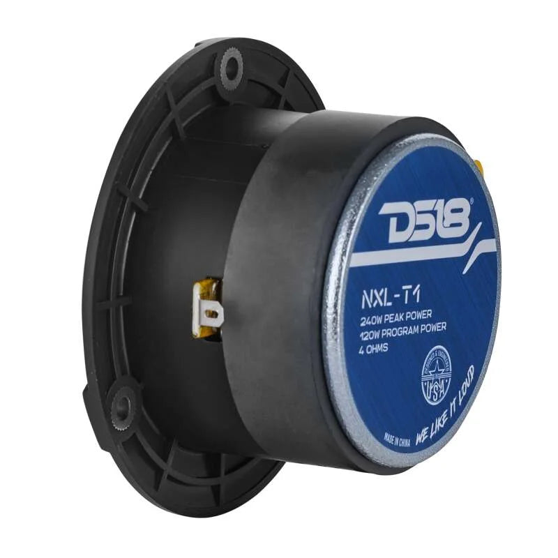 DS18 3.8in 120 Watts RMS 4 ohm 1in Aluminum Vc Super Bullet Tweeter Black - Additional View 6