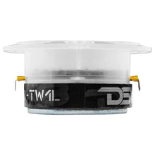 Load image into Gallery viewer, DS18 3.8in Super Bullet Tweeter 120 Watts RMS 1in Aluminum Vc 4 ohm RGB LED Lights - Pair - Side View
