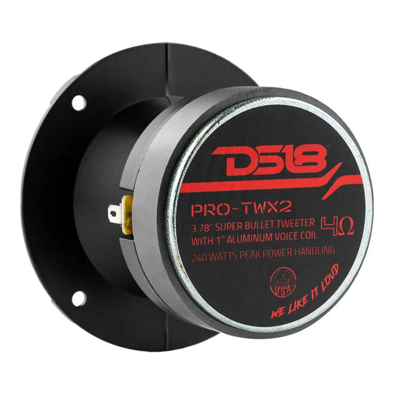 DS18 3.8in Super Bullet Tweeter 120 Watts RMS 1in Aluminum Vc 4 ohm - Back View