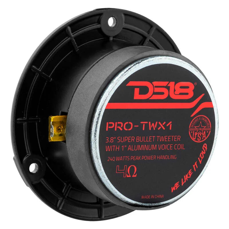 DS18 3.8in Super Bullet Tweeter 120 Watts RMS 1in Aluminum VC 4 Ohm Silver - Additional View 5