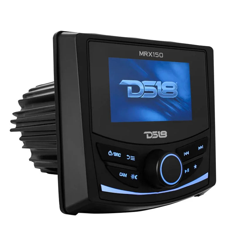 DS18 3in Color TFT Screen 2 Zones 4 volts Output BT RDS 4 x 50 Watts Silicone Cover Headunit MRX150 - Main Product View