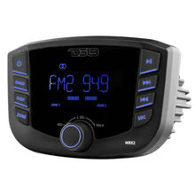 Load image into Gallery viewer, DS18 3in LCD Screen 2 Zones 4 Volts Output BT RDS 4 x 40 Watts Headunit - Back View