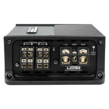 Load image into Gallery viewer, DS18 4-Channel Amp 2x 500/4 Ohm Bridge 4 x 250/2 Ohm 4 x 150/4 Ohm Watts RMS Class D - Side View