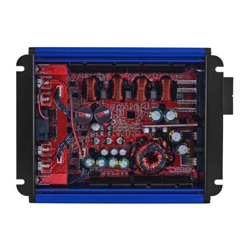 DS18 4-Channel Class-D Amp Stereo Full-Range 4 x 120 W RMS at4 ohm- Blue - Main Product View