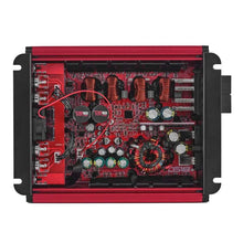 Load image into Gallery viewer, DS18 4-Channel Class-D Amp Stereo Full-Range 4 x 120 W RMS at4 ohm- Red - Side View