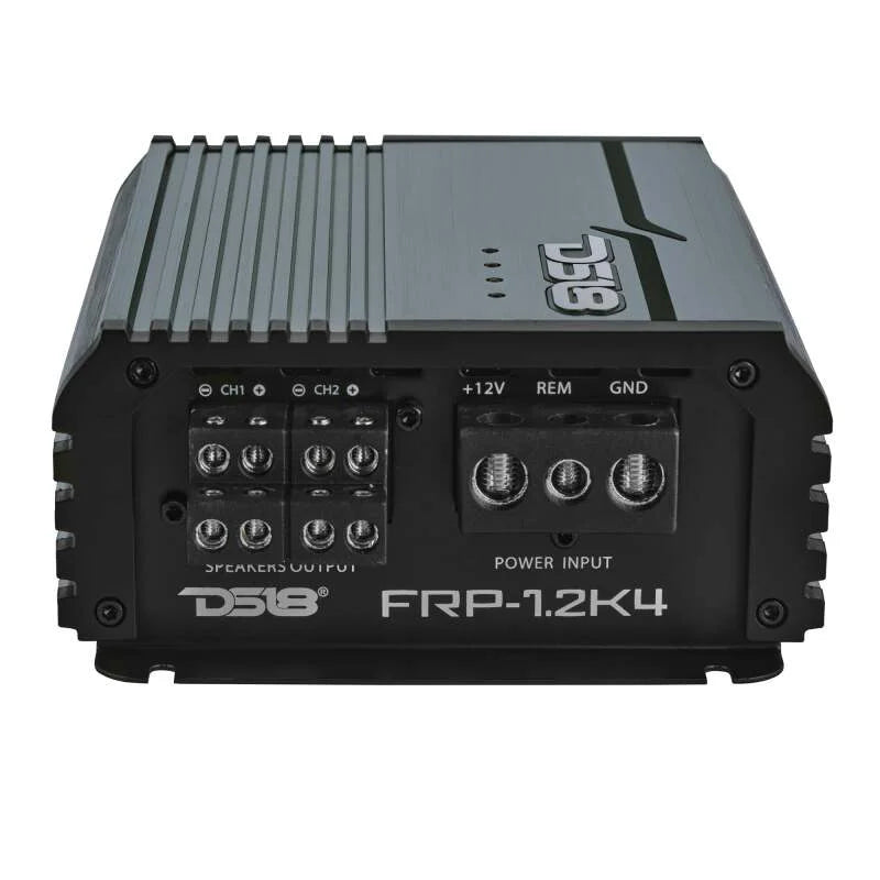 DS18 4-Channel Class-D Amp Stereo Full-Range 4 x 120 W RMS at4 ohm- Titanium - Main Product View