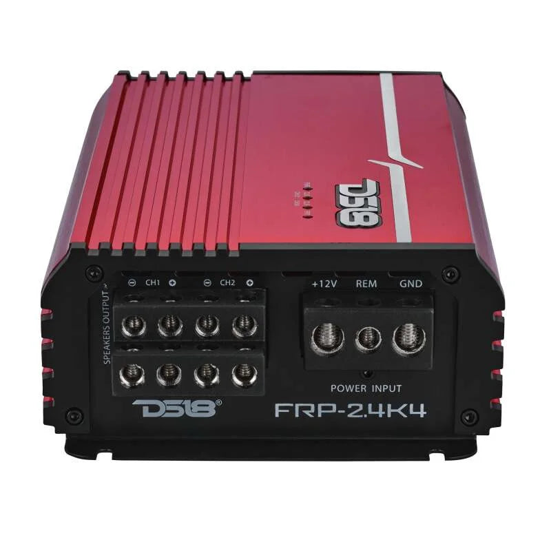 DS18 4-Channel Class-D Amp Stereo Full-Range 4 x 250 W RMS at4 ohm- Red - Installation View