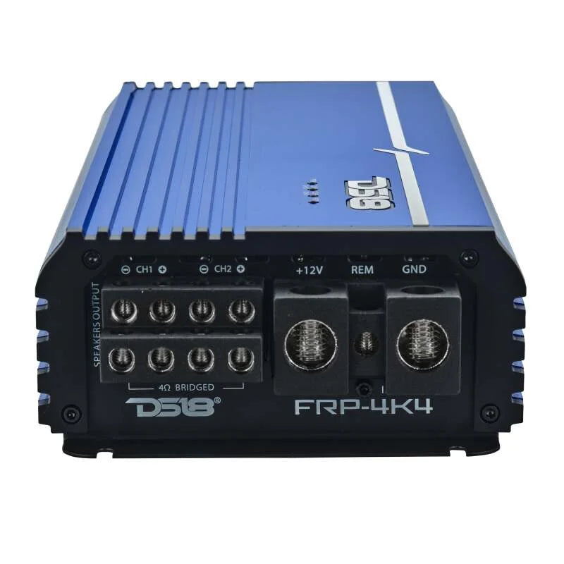 DS18 4-Channel Class-D Amp Stereo Full-Range 4 x 400 W RMS at4 ohm- Blue - Additional View 5