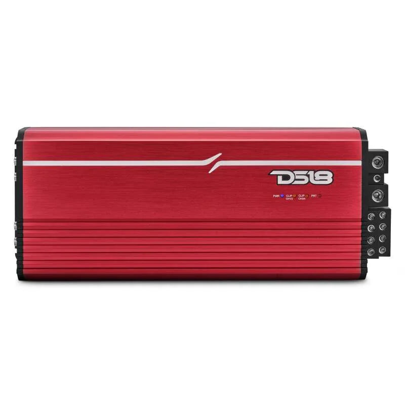 DS18 4-Channel Class-D Amp Stereo Full-Range 4 x 400 W RMS at4 ohm- Red - Installation View