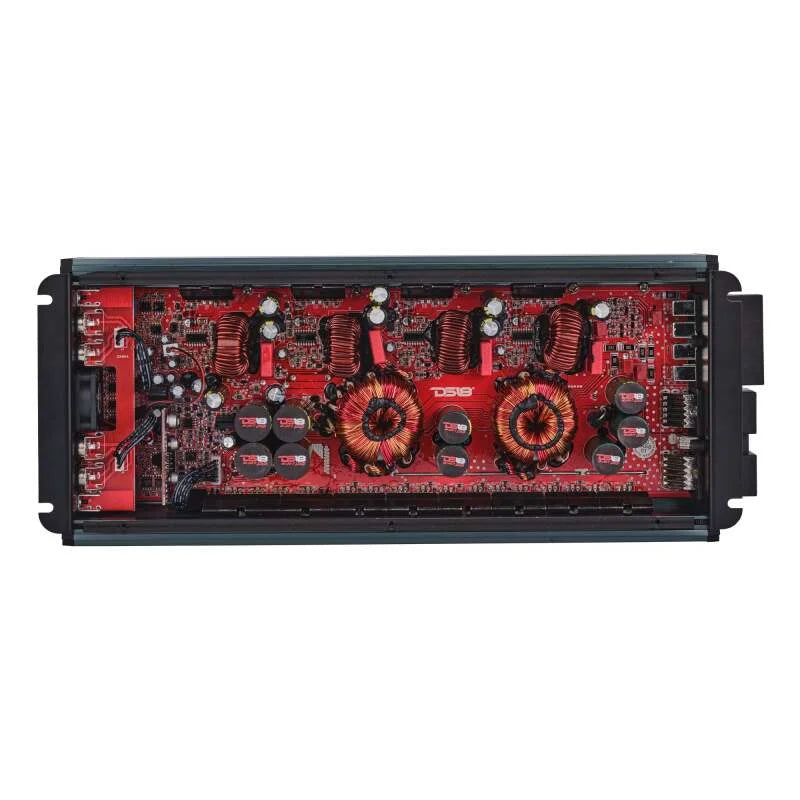 DS18 4-Channel Class-D Amp Stereo Full-Range 4 x 400 W RMS at4 ohm- Titanium - Back View