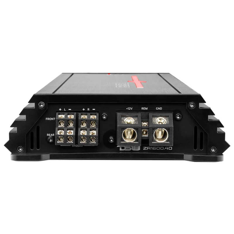 DS18 4-Channel Class D Amplifier 2x 1200/4ohm Bridge 4 x 680/2ohm 4 x 400/4ohm Watts RMS - Back View