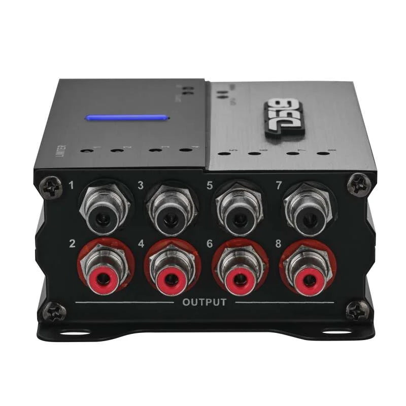 DS18 4-Channel In and 8-Channel Out DSP Bluetooth Audio Receiver Smartphone Control - Back View