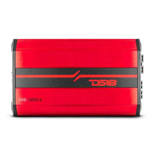 Load image into Gallery viewer, DS18 4-Channel SXE Amplifier Class A|B 2x 200/4ohm Bridge 4 x 100/2ohm 4 x 60/4ohm Watts RMS- Red - Additional View 5