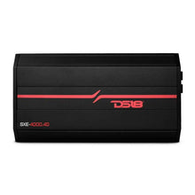 Load image into Gallery viewer, DS18 4-Channel SXE Amplifier Class D 2x 750/4ohm Bridge 4 x 430/2ohm 4 x 275/4ohm Watts RMS - Black - Side View