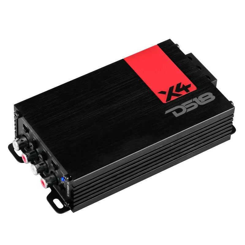 DS18 4-Channel Ultra Compact Class D Amplifier 2x 220/4ohm Bridge 4 x 140/2ohm 4 x 70/4ohm Watts RMS - Side View