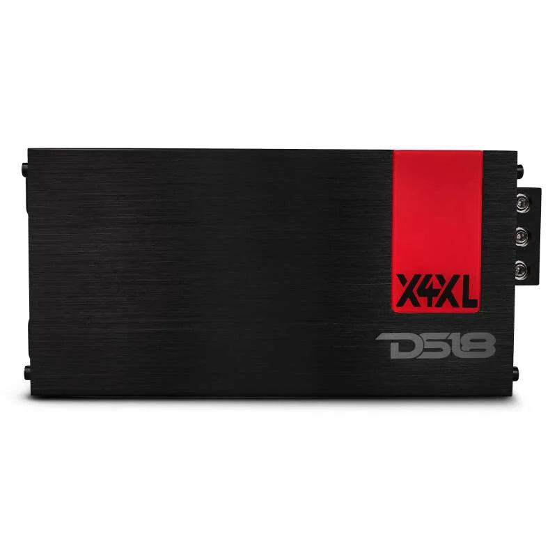 DS18 4-Channel Ultra Compact Class D Amplifier 2x 300/4ohm Bridge 4x 180/2ohm 4x 120/4ohm Watts RMS - Side View