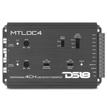 Load image into Gallery viewer, DS18 4-Chnl Speaker Emulator Remote Out Level Matching Controls LED Clip Indicator Hi/Low Converters - Main Product View