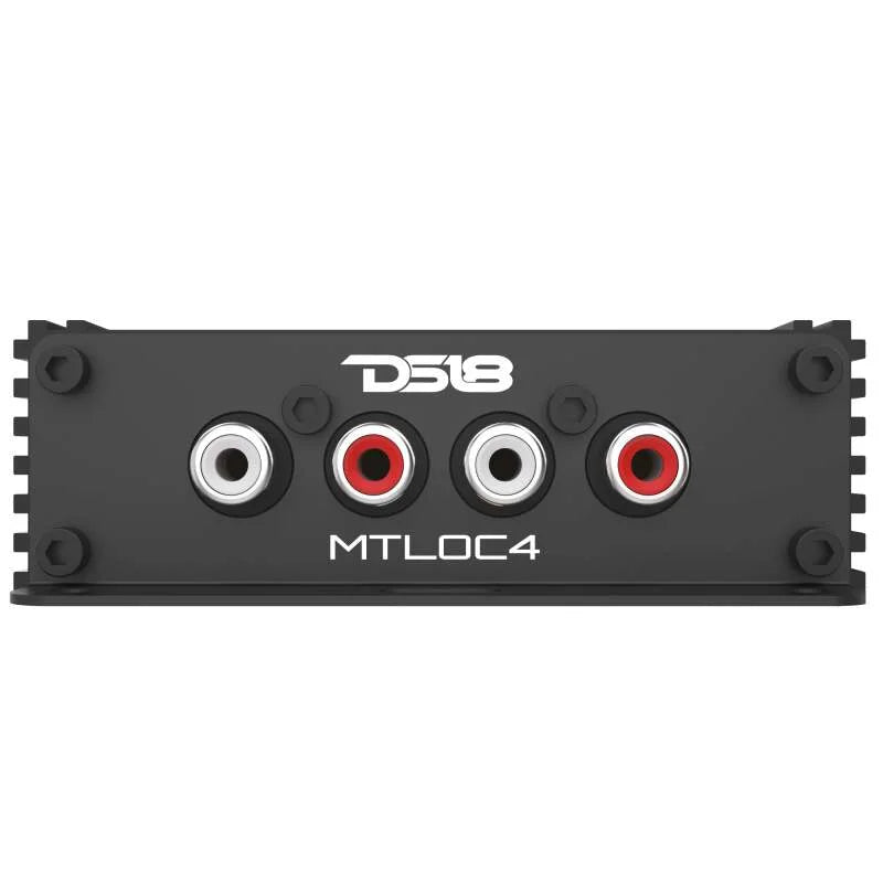 DS18 4-Chnl Speaker Emulator Remote Out Level Matching Controls LED Clip Indicator Hi/Low Converters - Detail View