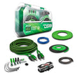 Load image into Gallery viewer, DS18 4-GA Amplifier Install Kit Advance- Green - Back View