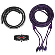 Load image into Gallery viewer, DS18 4-GA Amplifier Install Kit Advance- Purple - Installation View
