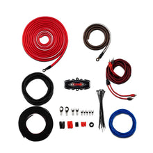 Load image into Gallery viewer, DS18 4-GA Amplifier Install Kit - Red - Back View