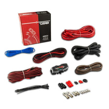 Load image into Gallery viewer, DS18 4-GA Amplifier Install Kit - Red - Installation View
