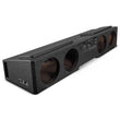 Load image into Gallery viewer, DS18 4 x 8in Forward Firing Underseat Ported Box Subwoofer Enclosure Black Spray Liner Paint Finish - Main Product View