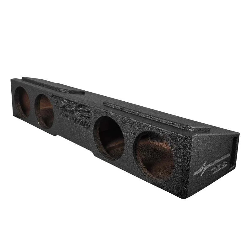 DS18 4 x 8in Forward Firing Underseat Ported Box Subwoofer Enclosure Black Spray Liner Paint Finish - Additional View 9