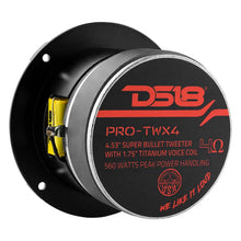 Load image into Gallery viewer, DS18 4.5in Super Bullet Tweeter 280 Watts RMS 1.75in Titanium Vc 4 ohm - Additional View 5