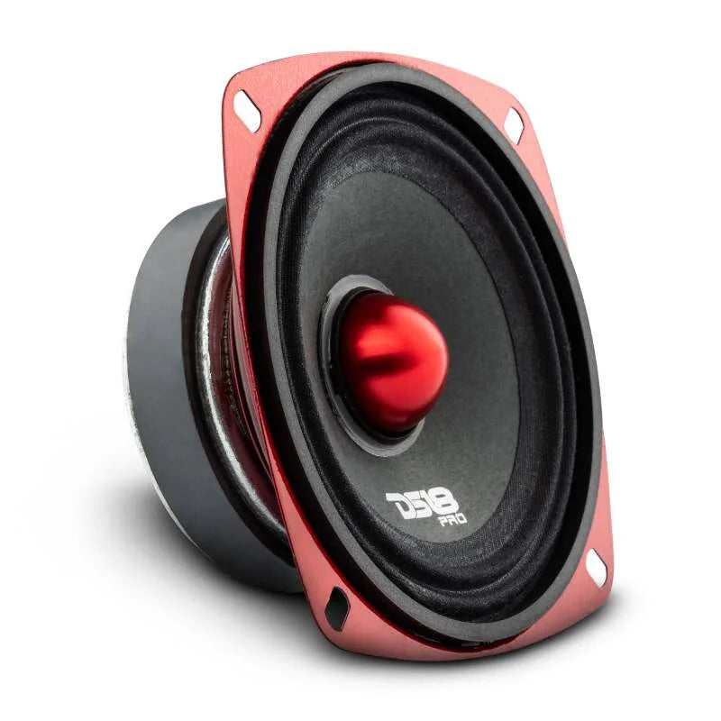 DS18 4in 100 Watts RMS 4 ohm Mid-Range Bullet Shallow Loudspeaker - Back View