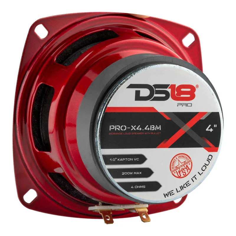 DS18 4in 100 Watts RMS 4 ohm Mid-Range Loudspeaker Bullet Loudspeaker - Additional View 7