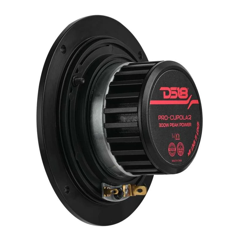 DS18 4in 200 Watts RMS 4 ohm Neodymium Mid-Range Tuned Closed-End Chamber Loudspeakers - Back View